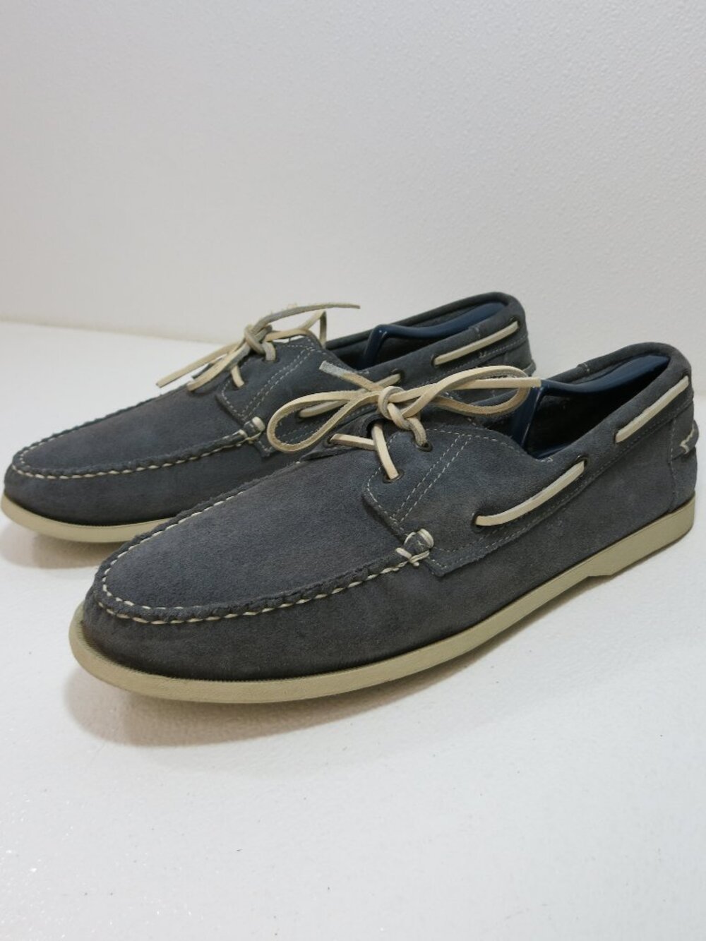 Lands' End Suede Leather Deck Boat Shoes Men's Footwear Zapatos Kutsu 13 D